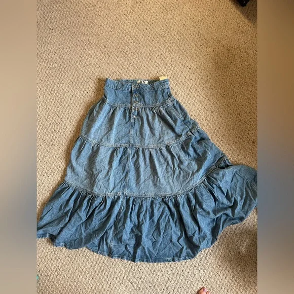 Free people Denim Maxi - Picture 3 of 11